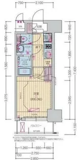 プレサンス四天王寺前夕陽ヶ丘ヴィリード【4階】の間取り