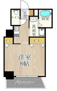 CITY SPIRE美章園【7階】の間取り