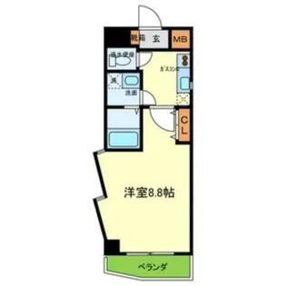 ル セルクル【4階】の間取り