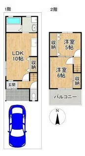 京都府京都市北区西賀茂北山ノ森町【一戸建】の間取り