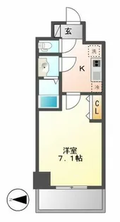 プレサンス久屋大通公園セラフィ【6階】の間取り