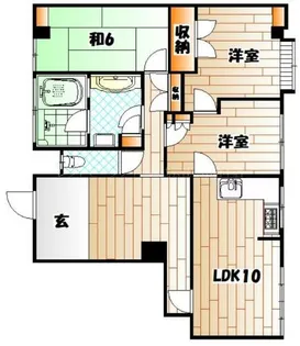 プチメゾン森林【1階】の間取り