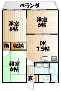 プチメゾン森林【3階】の間取り