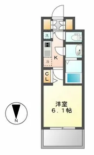 プレサンス丸の内城雅【504号室】の間取り