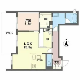 シャーメゾン コート【1階】の間取り