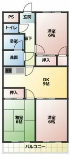 ネスパルド江南【2階】の間取り