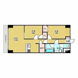 MShills千里丘 south【4階】の間取り