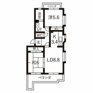 日比野ビル【1階】の間取り