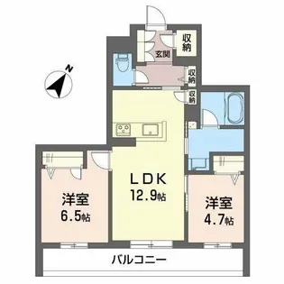 Bay Tree【3階】の間取り
