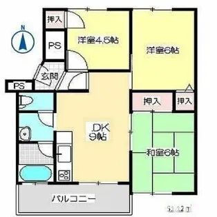 マンション沢良宜東B棟【5階】の間取り