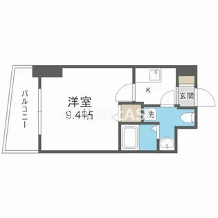 SERENiTE日本橋SUD【0505号室】の間取り