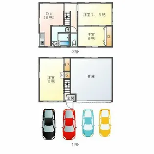 福岡県大牟田市大字手鎌【一戸建】の間取り