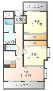 プレジール【2階】の間取り