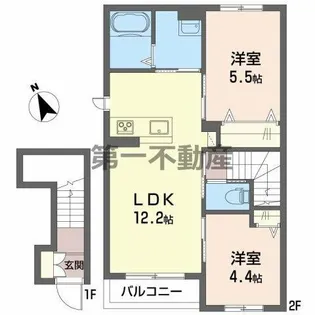 リオ【2階】の間取り