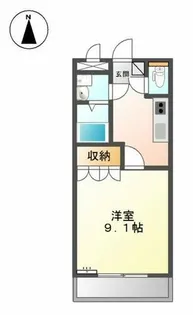 アビタシオン朝日【2階】の間取り