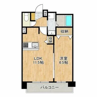 プレサンス難波セレクト【11階】の間取り