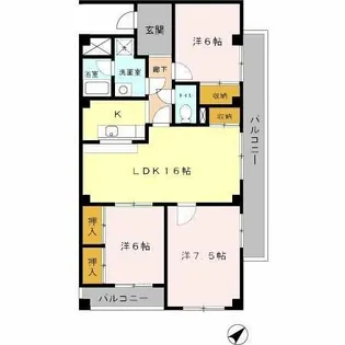 オリオノハイムⅡ【1階】の間取り