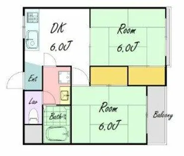 仲谷マンション【3階】の間取り