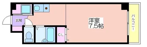 メルベーユ【1階】の間取り