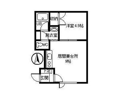 デュオM&D【105号室】の間取り