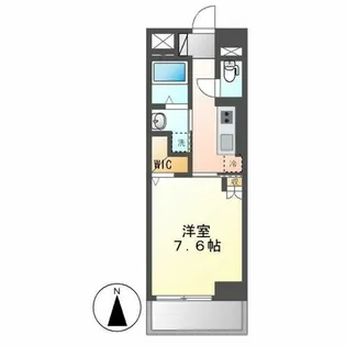 ホワイトメゾン新栄【703号室】の間取り