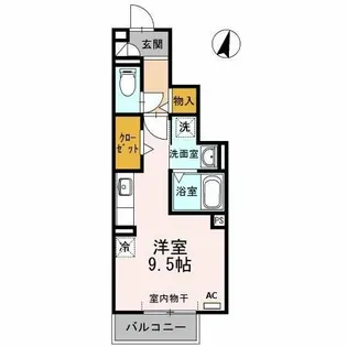 ヴィラ小山 B【1階】の間取り