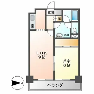 錦ハーモニービル【9階】の間取り