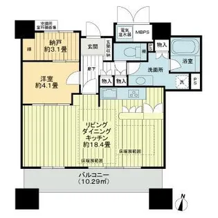 ライオンズタワー千種【1103号室】の間取り
