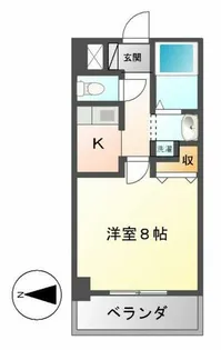 キャノンピア鶴舞【405号室】の間取り
