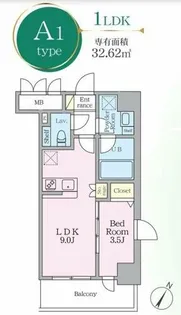 パヴァナジオーネ寺町通り【5階】の間取り