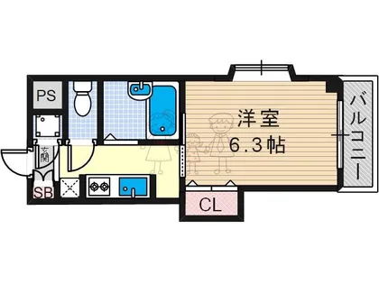 マンション丸旺【3階】の間取り