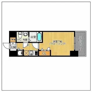 ピュアドーム箱崎アートリア【6階】の間取り