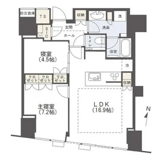 Brillia Tower堂島【403号室】の間取り