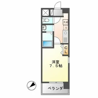 グランカーサ千代田【704号室】の間取り