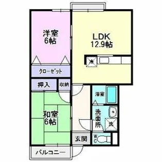 ハイステージ・レシオ【102号室】の間取り