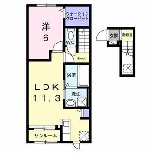 エムアンドエフ【203号室】の間取り
