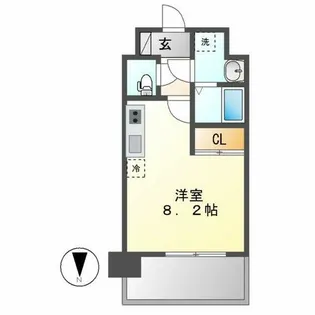 ルーエ今池【1204号室】の間取り