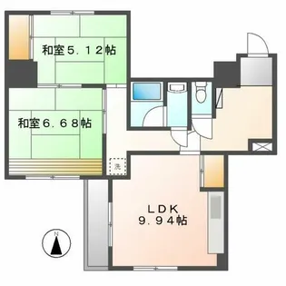 ロア錦【404号室】の間取り