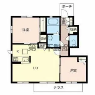 リラフォートA【A102号室】の間取り