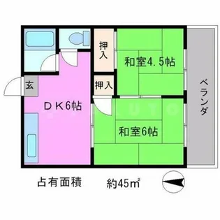 樋ノ上荘【2階】の間取り