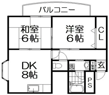 富尾ビル【5階】の間取り