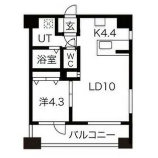 ラフレ平岸【6階】の間取り