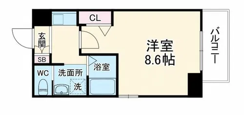 ビガーポリス300同心Ⅱ【4階】の間取り