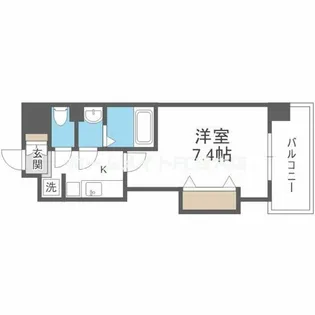Luxe江坂Ⅱ【8階】の間取り