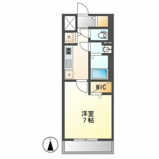 エスリード栄ラ・ヴィ【4階】の間取り
