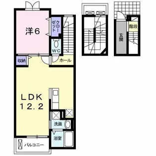 オーブアビタシオン【3階】の間取り