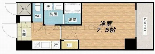 ララプレイス四天王寺前夕陽ヶ丘プルミエ【1階】の間取り