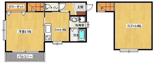 アルファーレ姪浜駅南【1階】の間取り