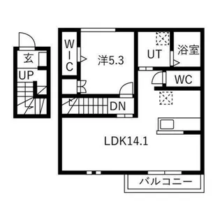 WOOD LOGIC SHOWA【2階】の間取り