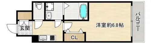 レジュールアッシュ桜宮リバーテラス【9階】の間取り